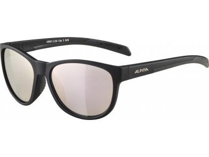 ALPINA okuliare Nacan II čierne mat, sklá: ružovo-zlaté zrkadlové