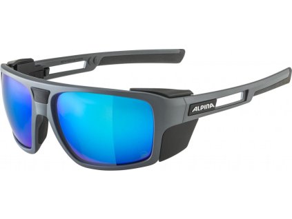 ALPINA SKYWALSH Q ľadovcové okuliare, poločná šedá matná