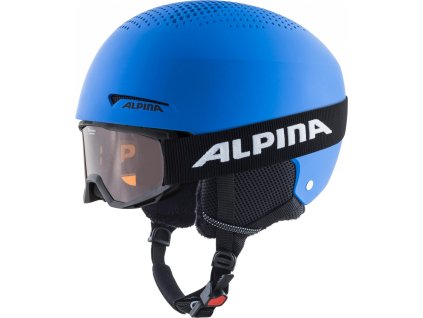ALPINA ZUPO & PINEY prilba a okuliare, modrá matná