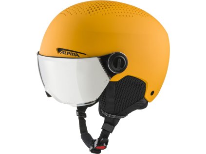 ALPINA ZUPO VISOR Q-LITE lyžiarska prilba ohnivo žltá