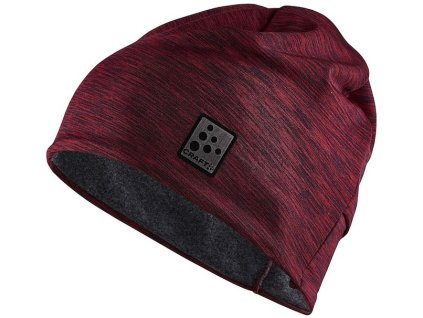 CRAFT ADV Microfleece Ponytail čiapka, červená