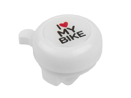 CTM I love my bike zvonček, biely