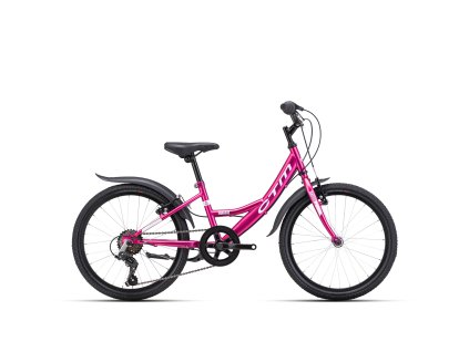 CTM MAGGIE - ružová / svetlosivá (Veľkosť rámu 11")