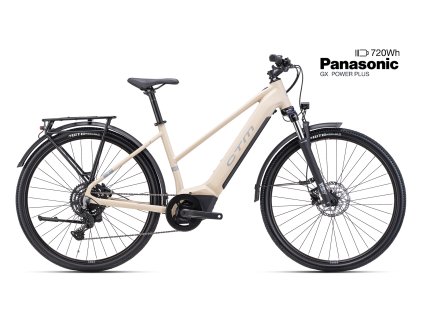 CTM SENZE GX Lady - matná svetlobéžová / sivá (Veľkosť rámu M (16"))