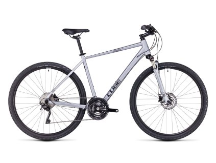 Cube Nature EXC 28 bicykel, strieborná/čierna, L