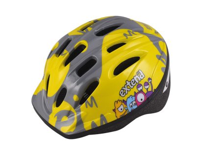 Extend BILLY Monster prilba, žltá-sivá S/M (51-54cm)