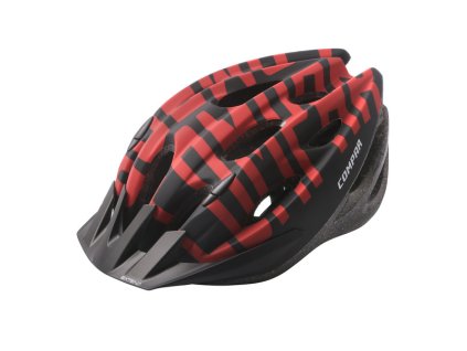 Extend COMPAR prilba, čierna-červená S/M (55-58cm), matná