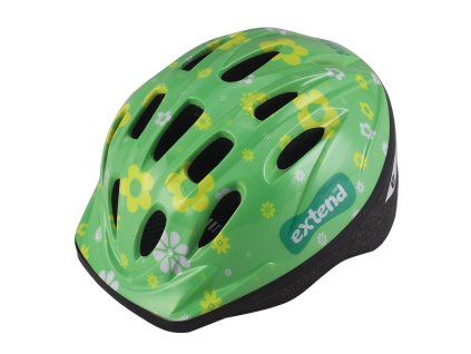 Extend LILLY prilba, kvetinková zelená S/M (51-54cm)