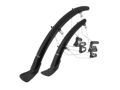 FORCE blatníky WIN42 Aluflex 28 + vzpery, čierny