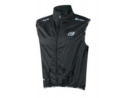 FORCE cyklistická vesta V48, neprefúkavá, čierna