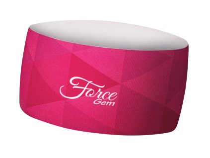 FORCE čelenka GEM šport nezúžená, ružová, UNI
