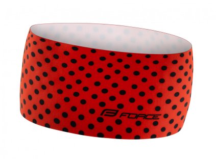 FORCE čelenka POINTS šport nezúžená, červená, UNI