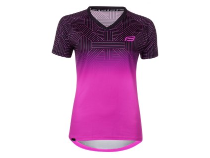 Force dres city dámsky, ružovo-čierny