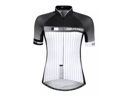 Force dres dash dámsky, krátky rukáv, čierno-biely