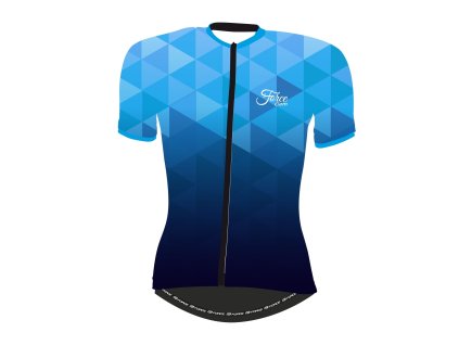 FORCE dres GEM dámsky krátky rukáv, modrý L