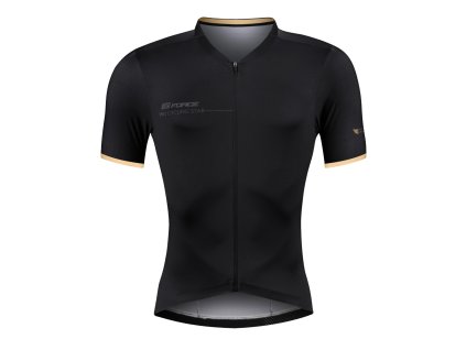 FORCE dres GOLD krátky rukáv, čierno-zlatý