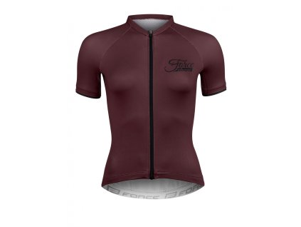 FORCE dres CHARM dámsky krátky rukáv, bordó