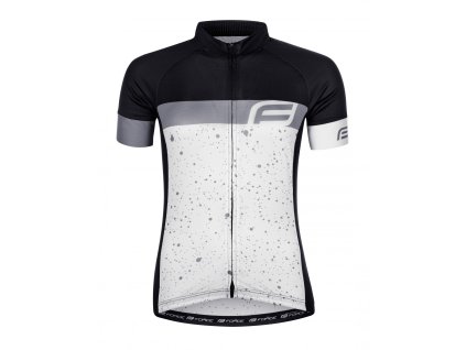 Force dres spray dámsky krátky rukáv, bielo-čierny