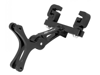 FORCE držiak na 2ks košíkov pod sedlo, Al, čierny