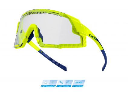 FORCE GRIP okuliare, fluo, fotochromatické sklá