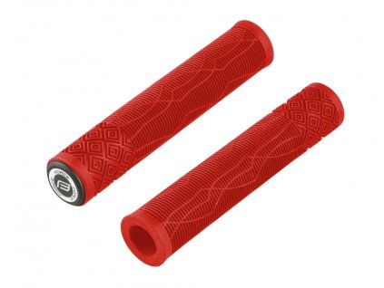 FORCE gripy BMX160 gumové, červené, balené