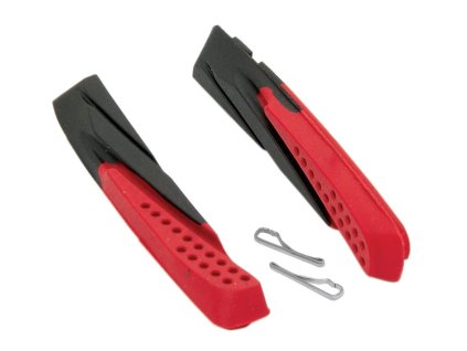 FORCE gumičky bŕzd, náhradné, čierno-červené, 70mm