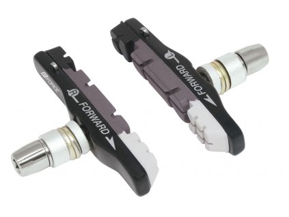 FORCE gumičky bŕzd, výmenné, čierno-šedo-biele, 70mm