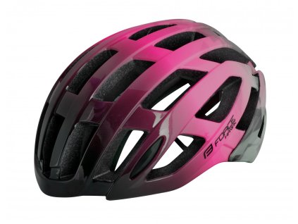 FORCE HAWK prilba na bicykel, čierno-ružová