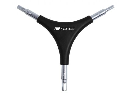 FORCE kľúč inbus trojstranný 4/5/6, čierny