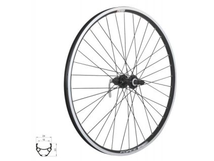FORCE koleso zadné CLASSIC 26" " V" FHTX500 559x19, 36 dierové