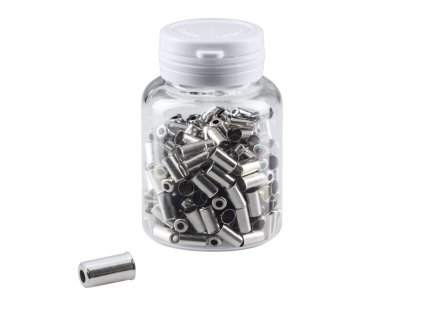 FORCE koncovka brzdového bowdenu 5 mm Fe, strieborná 200ks