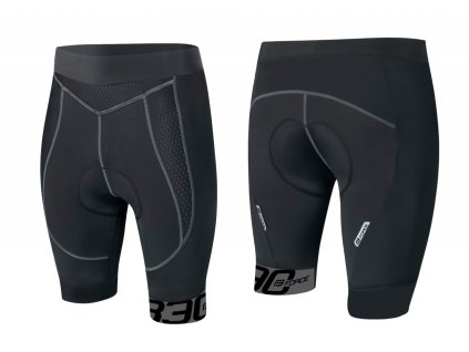 FORCE kraťasy B30 do pásu s vložkou,čierno-šedé