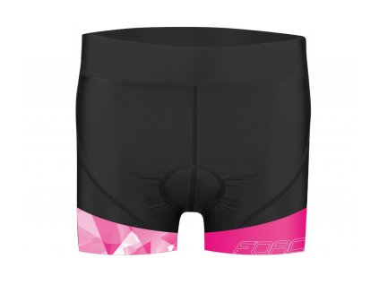 FORCE kraťasy MINI LADY do pásu s vložkou, čierno-ružové