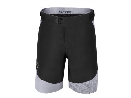 Force kraťasy storm s odnímateľnou vložkou, čierno-šedé