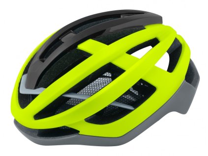 FORCE LYNX prilba na bicykel, fluo-šedá