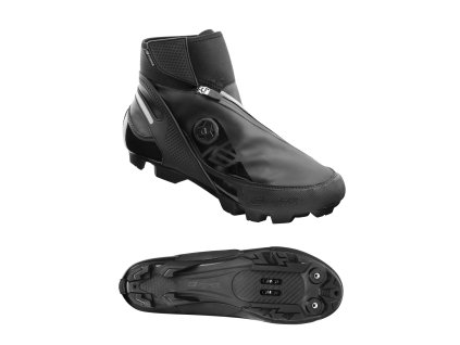 FORCE MTB GLACIER tretry zimné, čierne