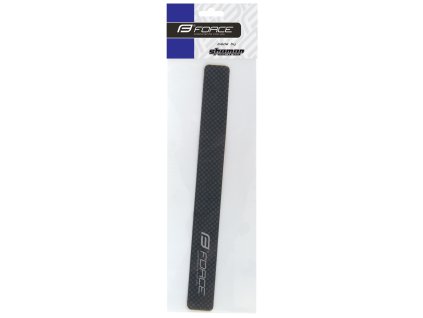 FORCE nálepka pod reťaz stredný rozmer, karbón