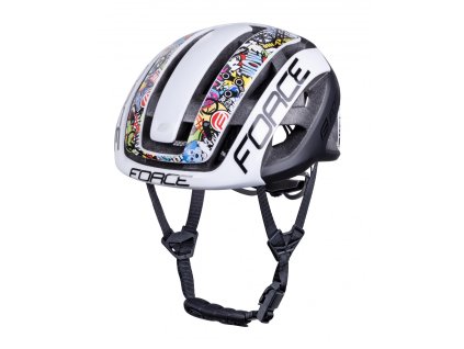 FORCE NEO VIVID prilba, bielo-čierna