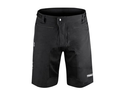 Force nohavice mtb-11 s odnímateľnou vložkou, čierne