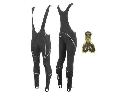 FORCE nohavice Z70 SOFTSHELL s trakmi a vložkou, čierne