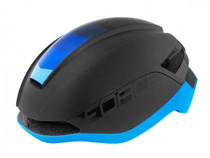 FORCE ORCA prilba, čierna matná - modrá