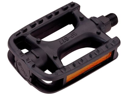 FORCE pedále 877 plastové, guličkové ložiská, čierne