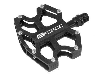 FORCE pedále GALE hliníkové, priem. ložiská, čierne