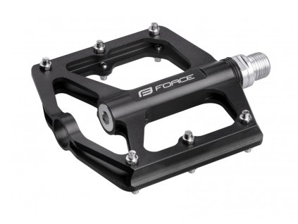 FORCE pedále STEEP 2 hliníkové, priemyselné ložiska, čierne