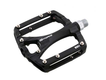 FORCE pedále SWING hliníkové, priemyselné ložiská, čierne
