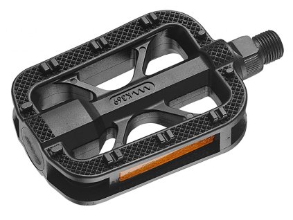 FORCE pedále TREK plastové, protišmykové, čierne