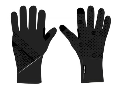 FORCE rukavice VISION softshell, jar-jeseň, čierne
