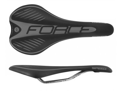 FORCE sedlo SPEED, čierno-šedé, Crn-Titan