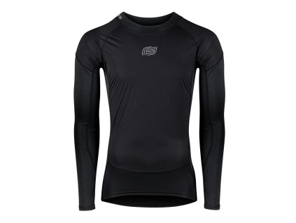 FORCE tričko funkčné neprefúkavé GUARD dlhý rukáv, čierne