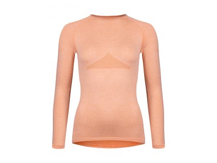 FORCE tričko funkčné SOFT LADY dlhý rukáv, marhuľové